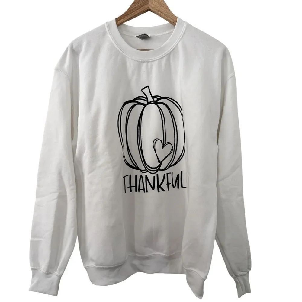 Thankful Thanksgiving Crewneck Sweatshirt NWT